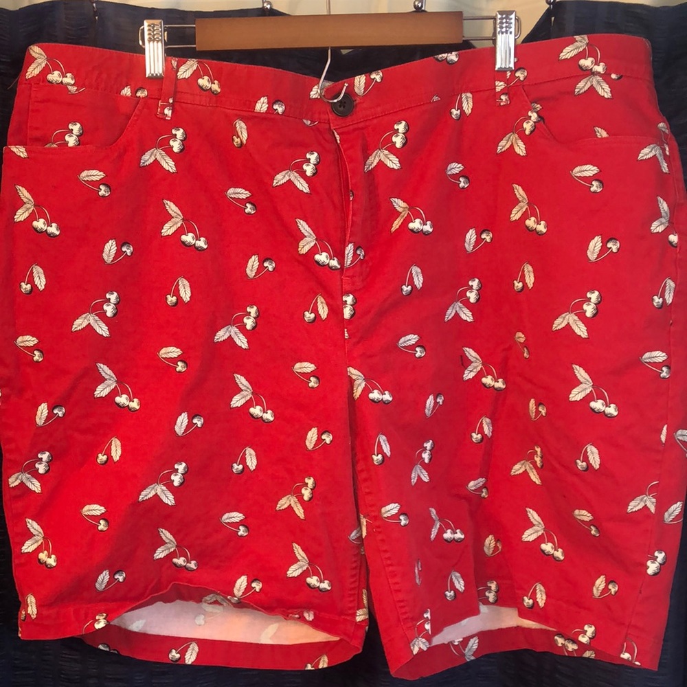 CJ Banks Red Patterned Men's Shorts